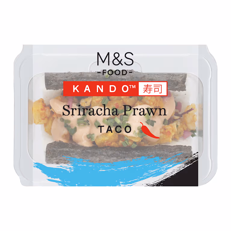M&S Sriracha Prawn Taco