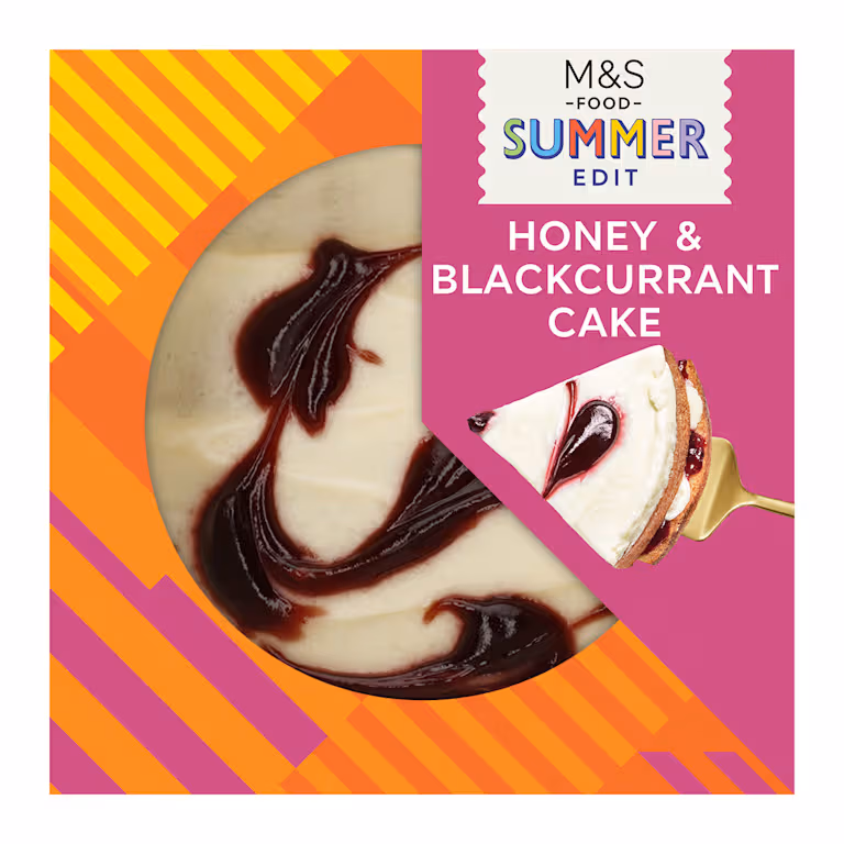 M&S Honey and Blackcurrant Cake