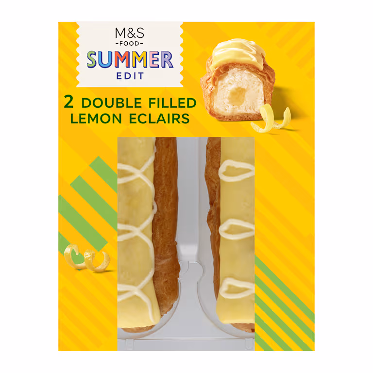 M&S Double Filled Lemon Eclairs