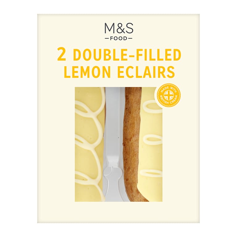 M&S Double Filled Lemon Eclairs
