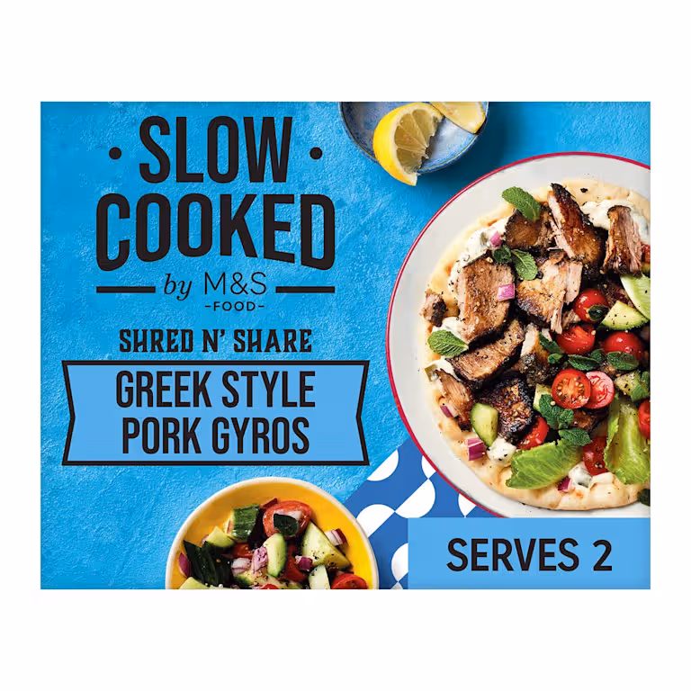 M&S Slow Cooked Shred and Share Greek Style Pork Gyros