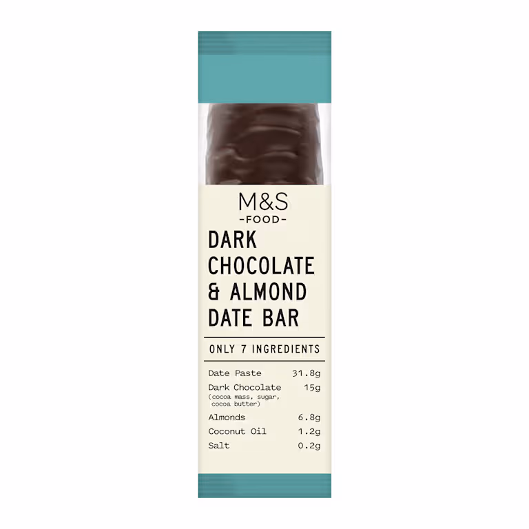M&S Only 5 Ingredients Dark Chocolate and Almond Date Bar