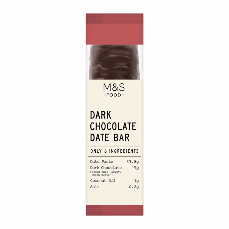 M&S Only 4 Ingredients Dark Chocolate Date Bar