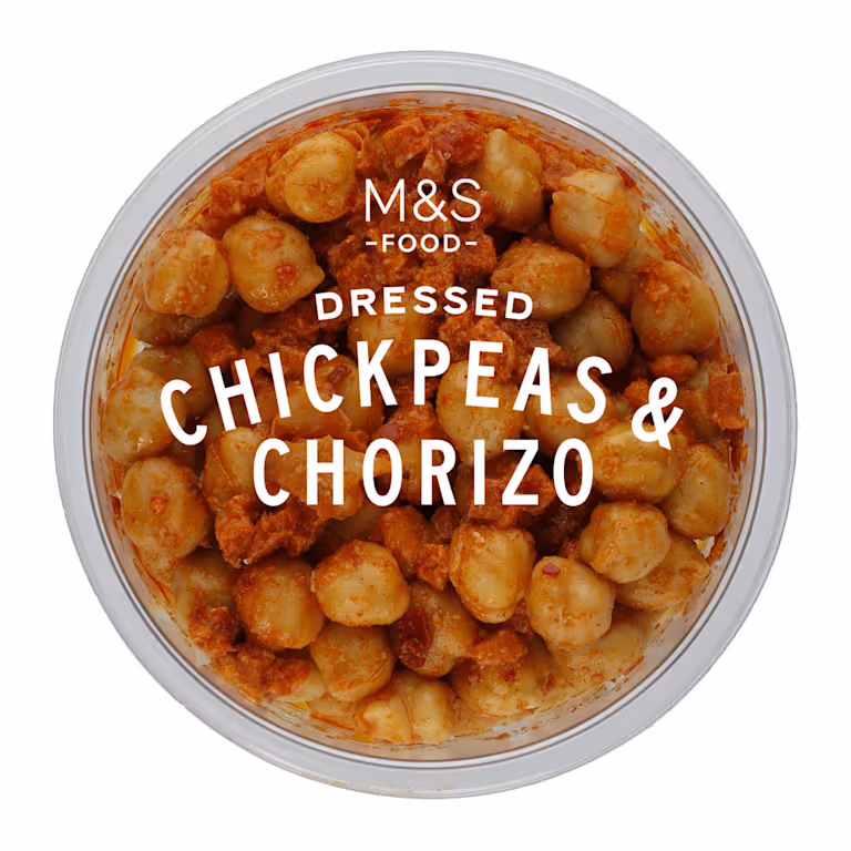 M&S Dressed Chickpeas and Chorizo