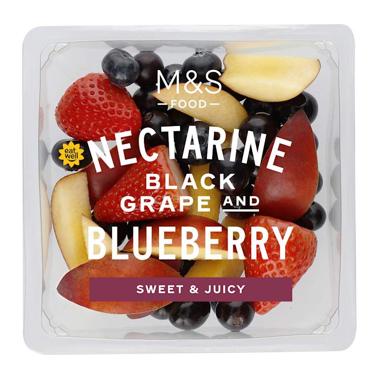 M&S Nectarine, Black Grape and Blueberry Salad