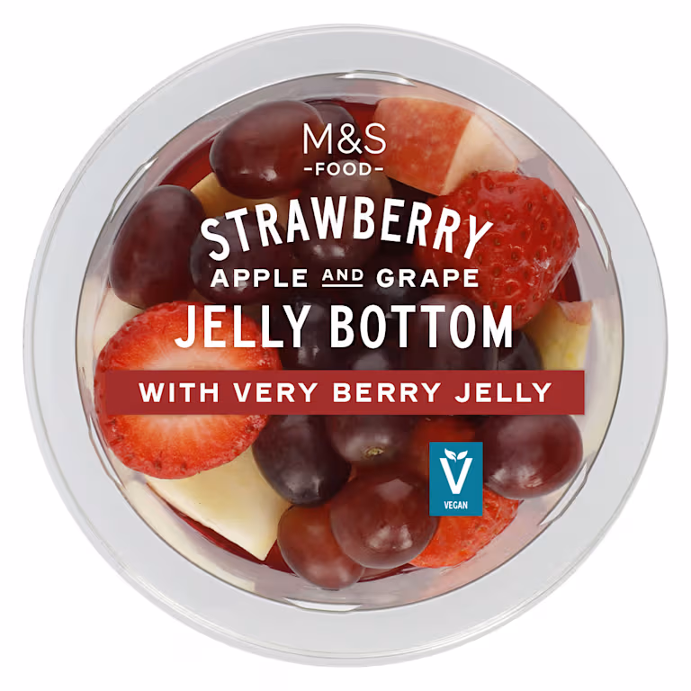 M&S Strawberry, Apple, and Berry Jelly Bottom Fruit Pot