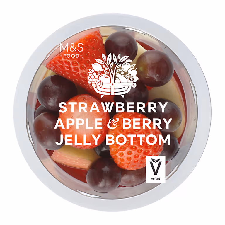 M&S Strawberry, Apple, and Berry Jelly Bottom Fruit Pot