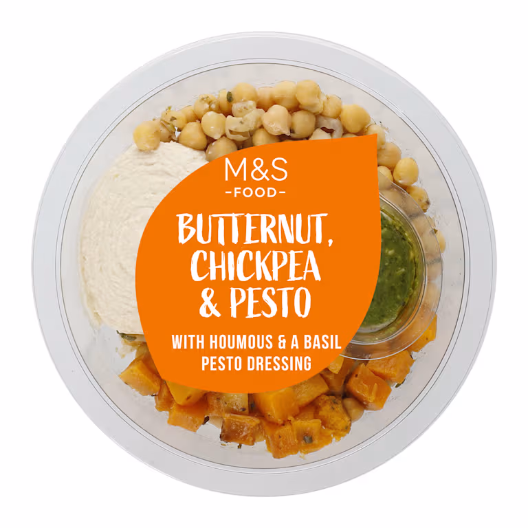 M&S Butternut, Chickpea, and Pesto Salad