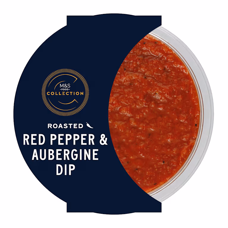 M&S Roasted Red Pepper and Aubergine Dip