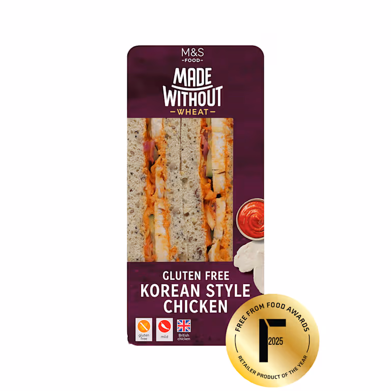 M&S Made Without Wheat Korean Style Chicken Sandwich