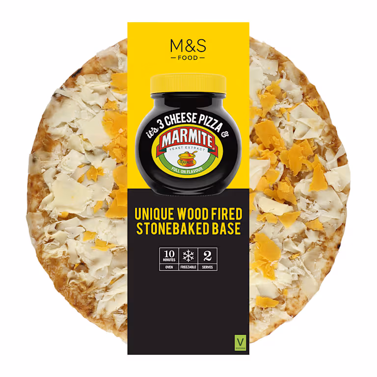 M&S Three Cheese and Marmite Pizza