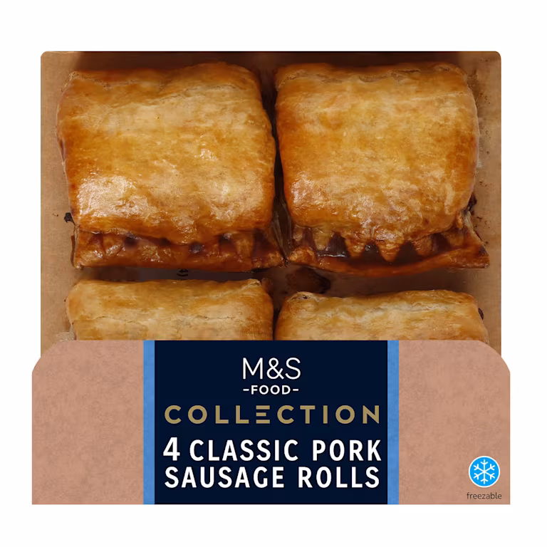 M&S Collection 4 Classic Pork Sausage Rolls
