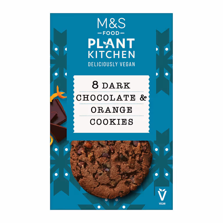 M&S Plant Kitchen Dark Chocolate & Orange Cookie