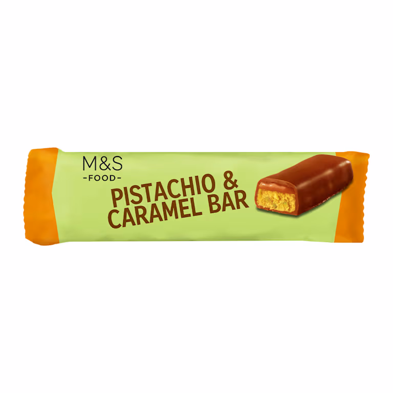M&S Pistachio and Caramel Bar