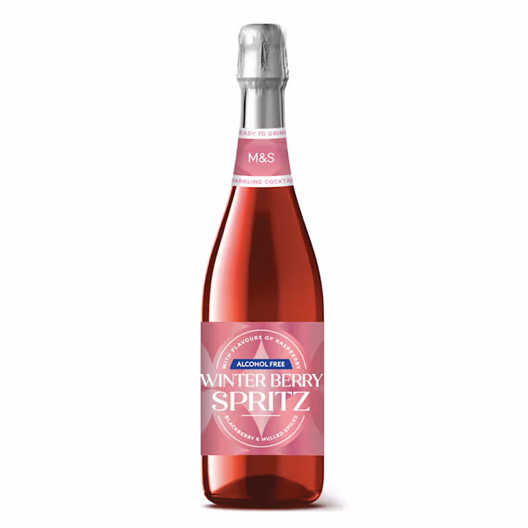 M&S Alcohol Free Winter Berry Spritz