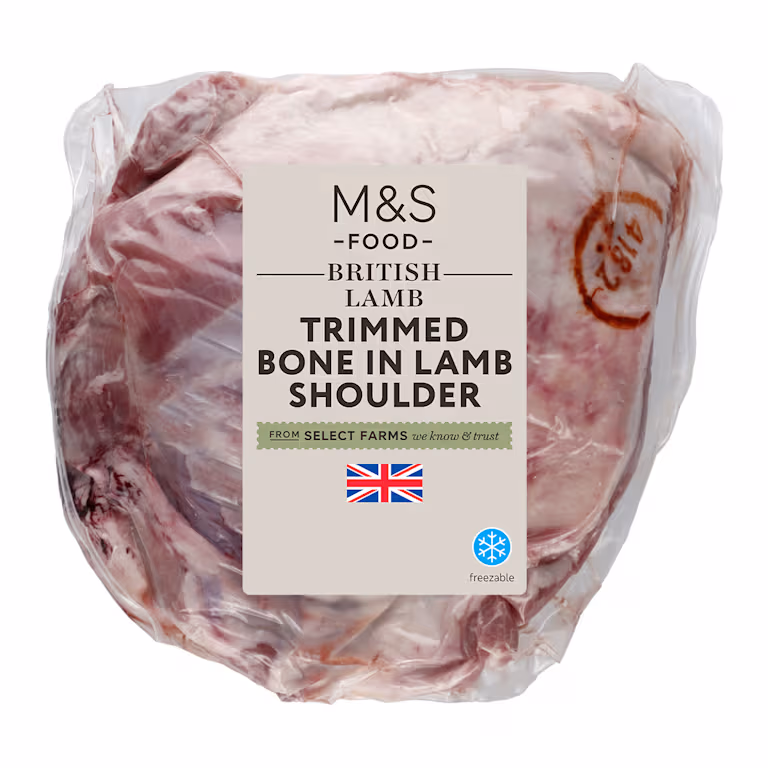 M&S British Trimmed Bone In Lamb Shoulder