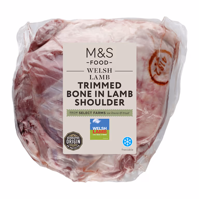 M&S Welsh Trimmed Bone In Lamb Shoulder