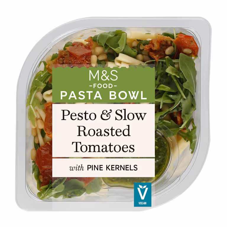 M&S Pasta Bowl Pesto and Slow Roasted Tomatoes