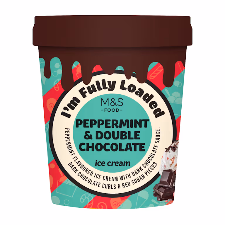 M&S I'm Fully Loaded Peppermint and Double Chocolate Ice Cream