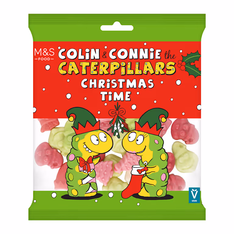 M&S Colin and Connie the Caterpillars Christmas Time