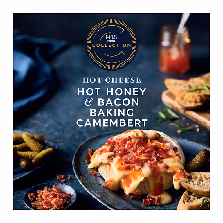 M&S Collection Hot Honey and Bacon Baking Camembert