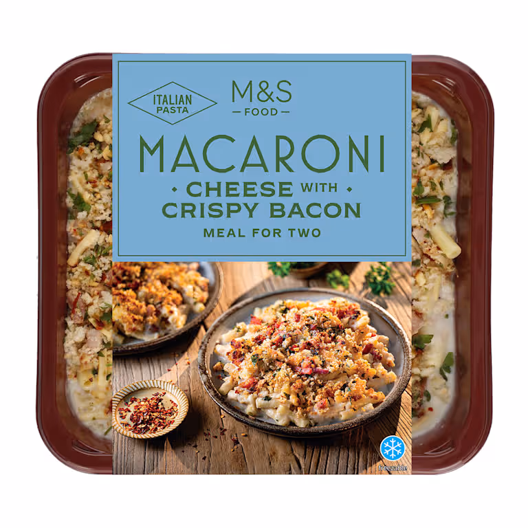 M&S Macaroni Cheese with Crispy Bacon