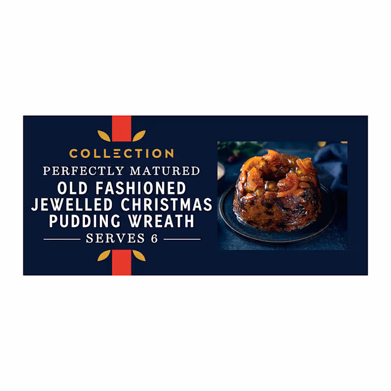 M&S Collection Perfectly Matured Old Fashioned Jewelled Christmas Pudding Wreath