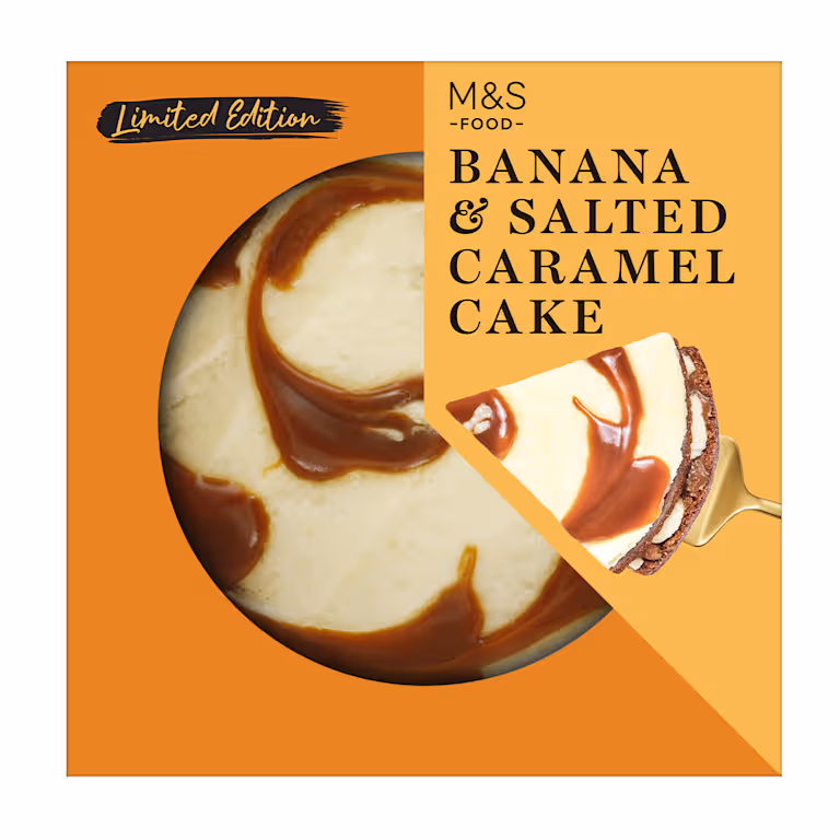 M&S Fruity and Sticky Banana and Salted Caramel Cake
