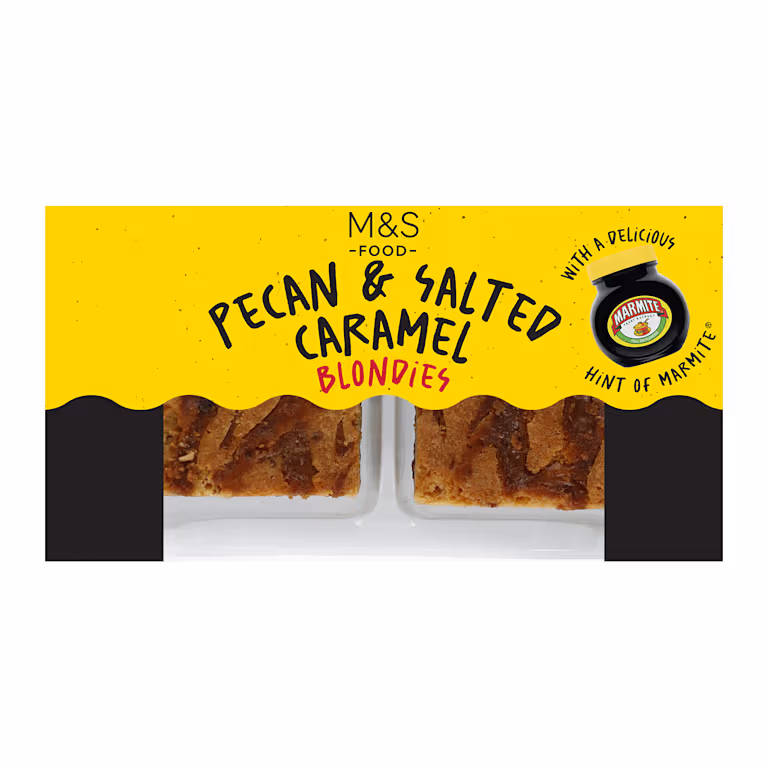 M&S Pecan and Salted Caramel Blondies