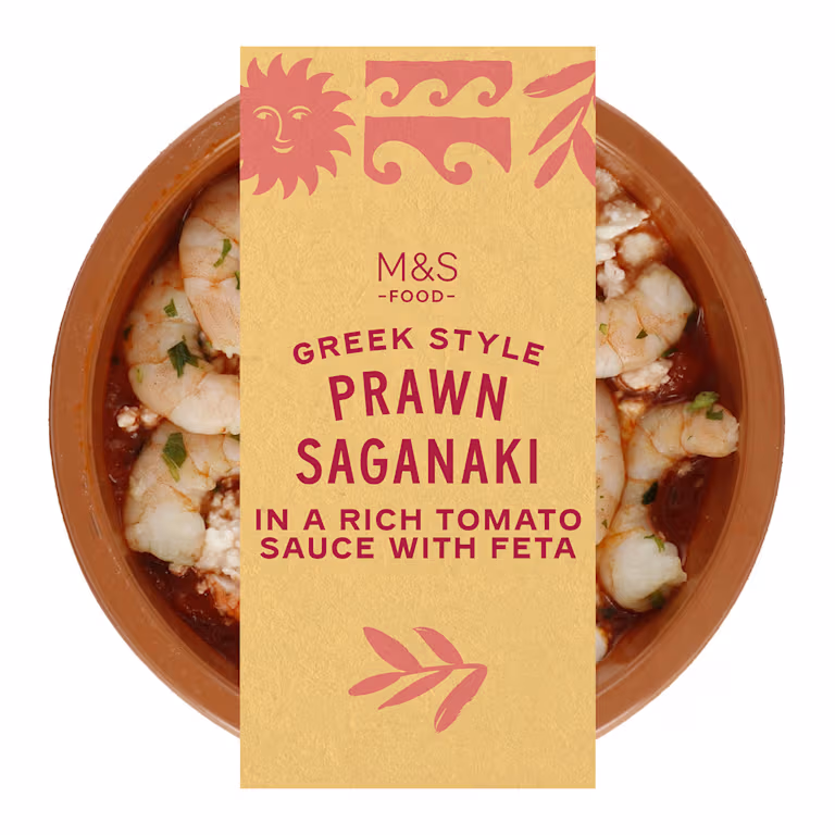 M&S Greek Style Prawn Saganaki