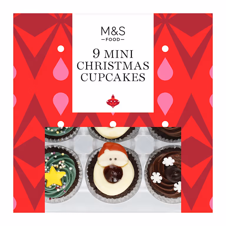 M&S Mini Christmas Cupcakes