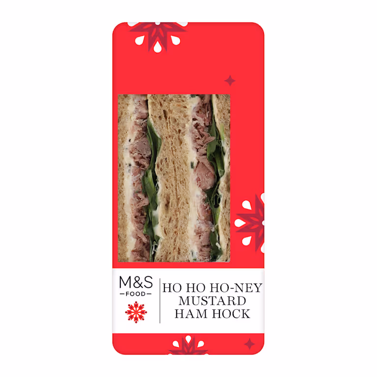 M&S Ho Ho Ho-Ney Mustard Ham Hock Sandwich