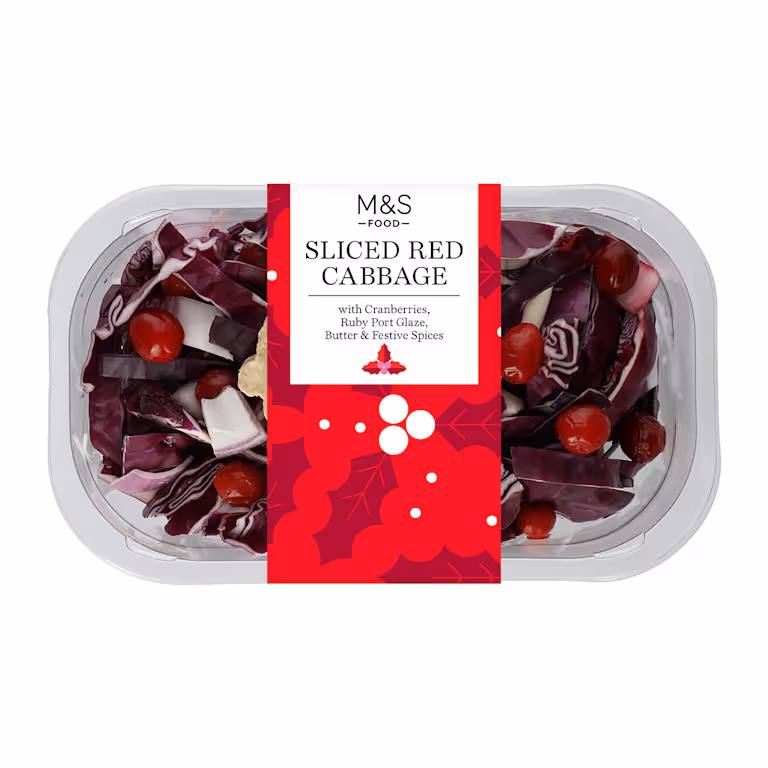 M&S Ready To Pan Fry Sliced Red Cabbage