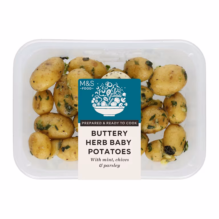 M&S Buttery Herb Baby Potatoes