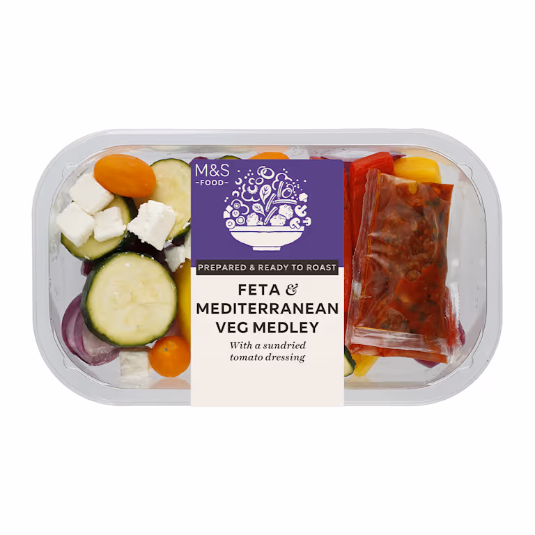 M&S Feta and Mediterranean Veg Medley