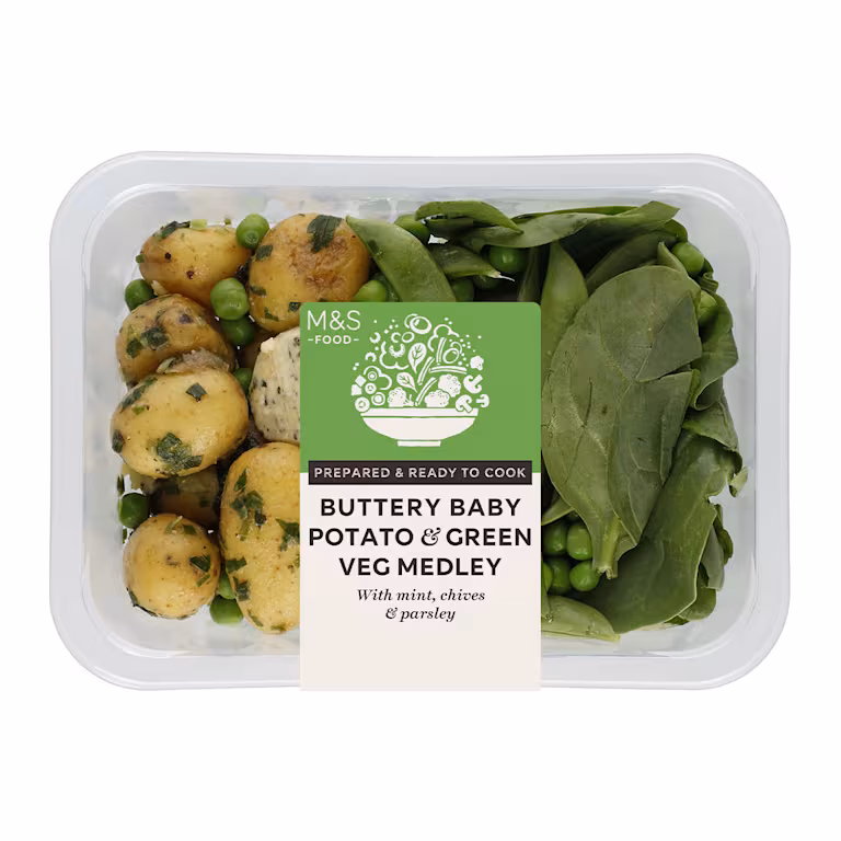 M&S Buttery Baby Potato and Green Veg Medley