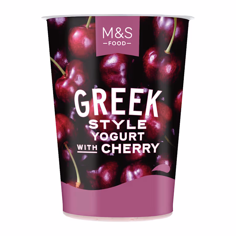 M&S Greek Style Yogurt with Cherry