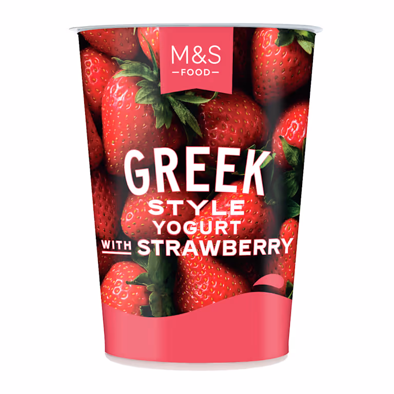 M&S Greek Style Yogurt with Strawberry