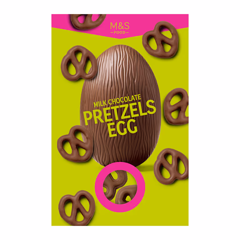 M&S Milk Chocolate Pretzels Egg