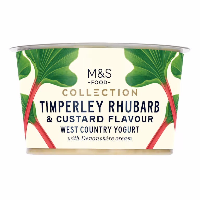 M&S Collection Timperley Rhubarb and Custard Flavour West Country Yogurt