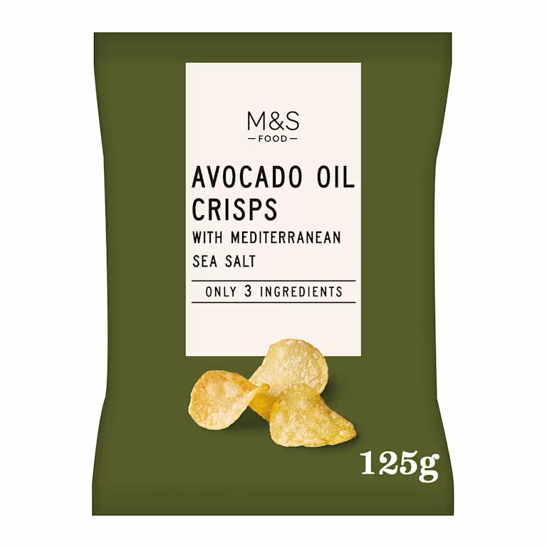 M&S Avocado Oil Crisps with Mediterranean Sea Salt