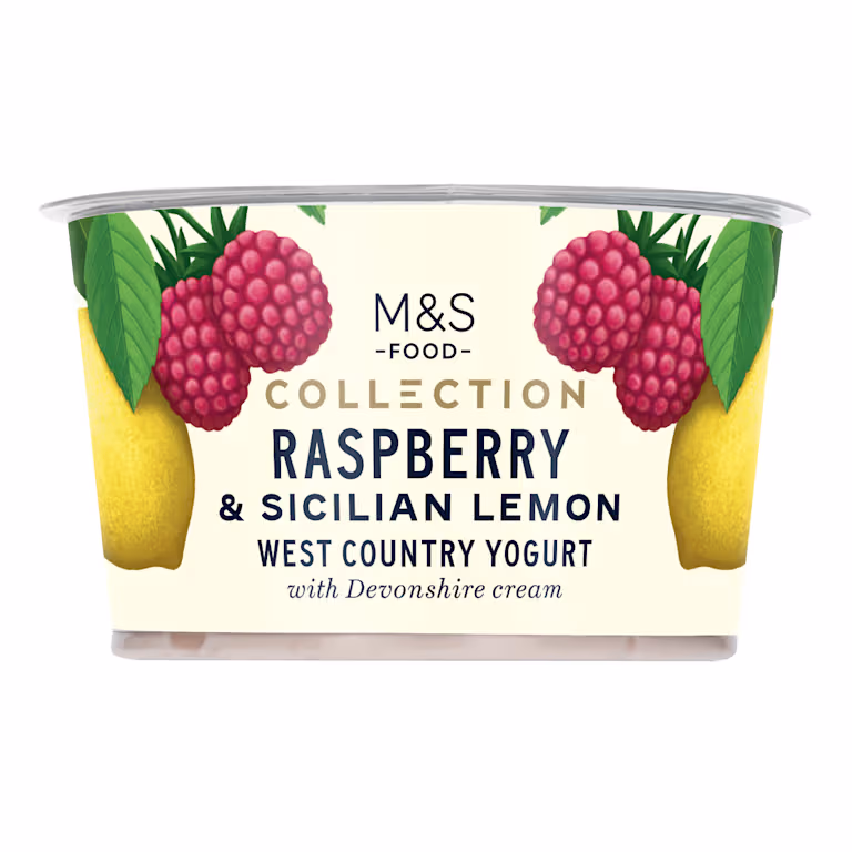 M&S Raspberry & Sicilian Lemon West Country Yogurt