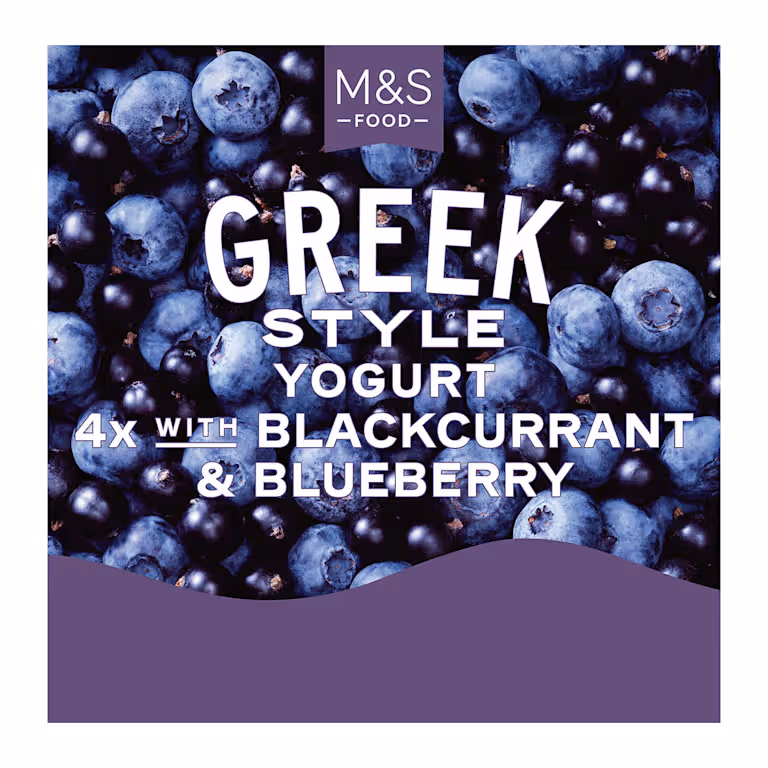 M&S Greek Style Yogurt with Blackcurrant and Blueberry