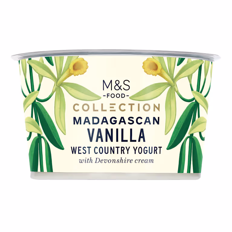 M&S Collection Madagascan Vanilla West Country Yogurt with Devonshire Cream