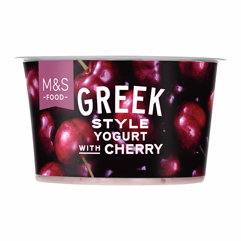 M&S Greek Style Yogurt with Cherry
