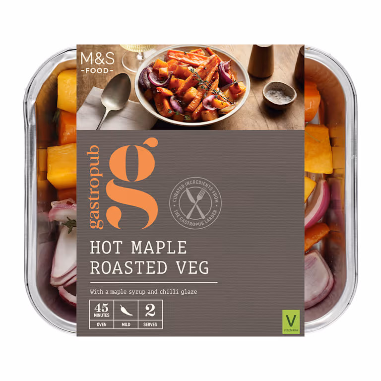 M&S Gastropub Hot Maple Roasted Veg