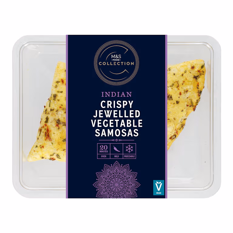M&S Collection Crispy Jewelled Vegetable Samosas