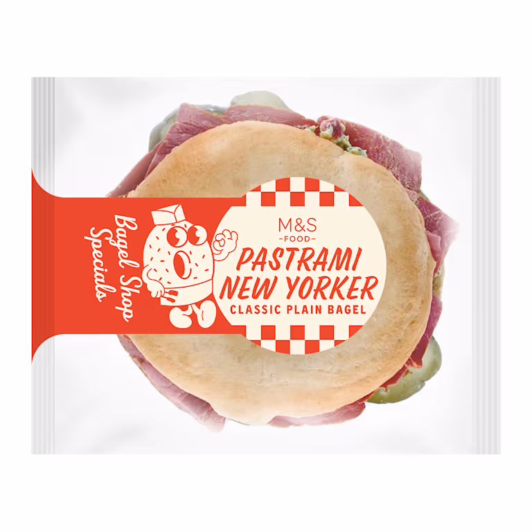 M&S Pastrami New Yorker Bagel
