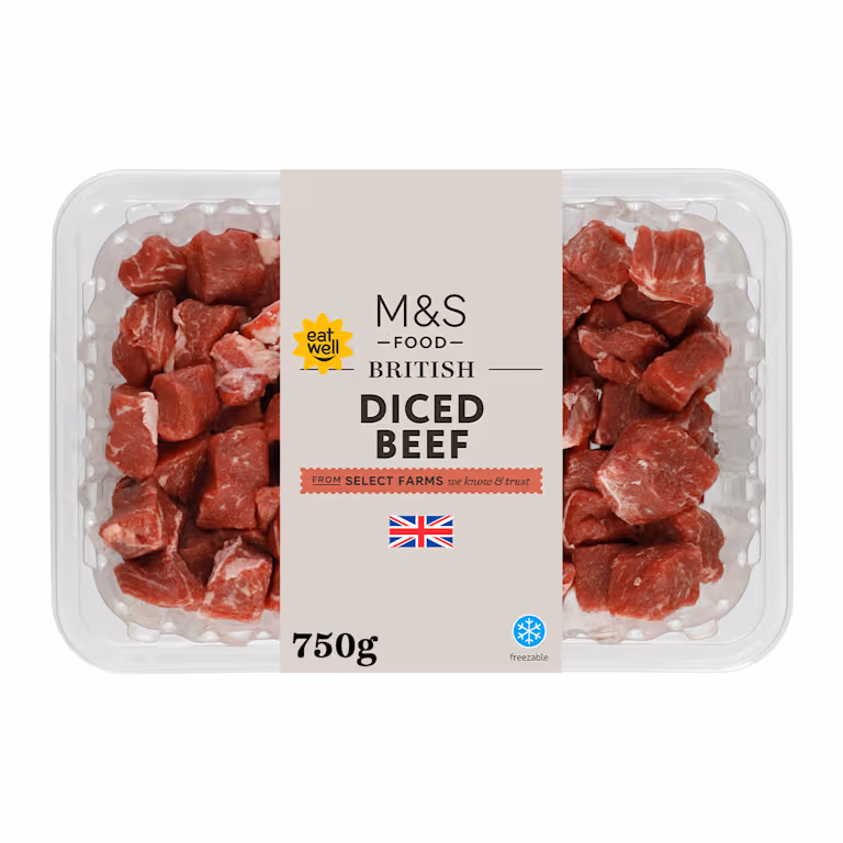 M&S British Diced Beef