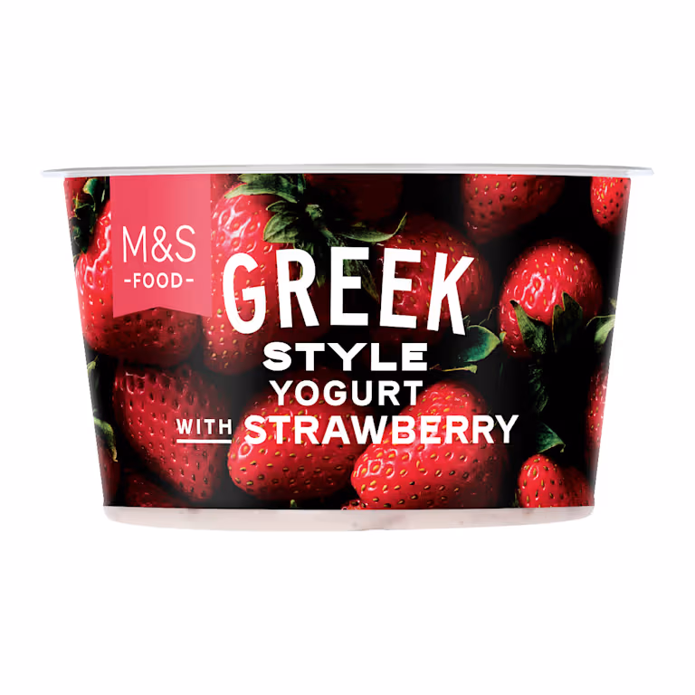 M&S Greek Style Yogurt with Strawberry